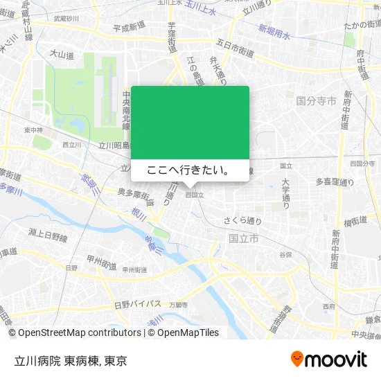 立川病院 東病棟地図