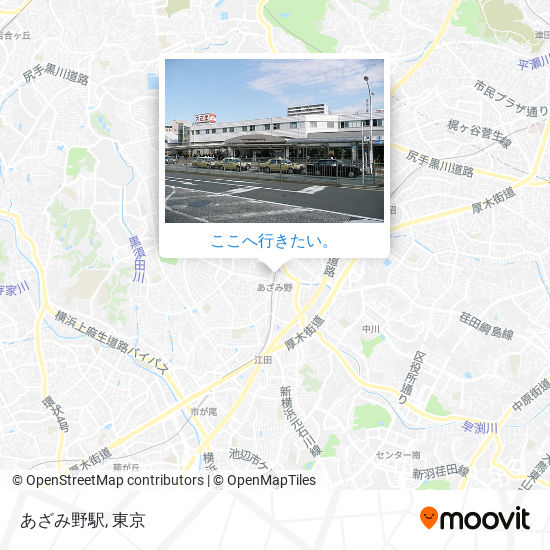 あざみ野駅地図