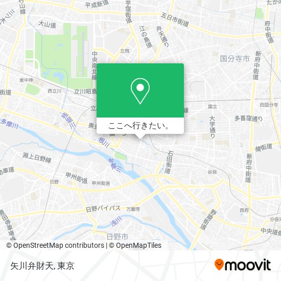 矢川弁財天地図