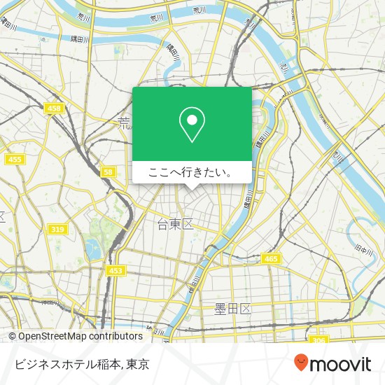 ビジネスホテル稲本地図