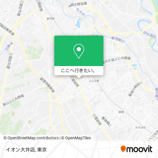 イオン大井店地図