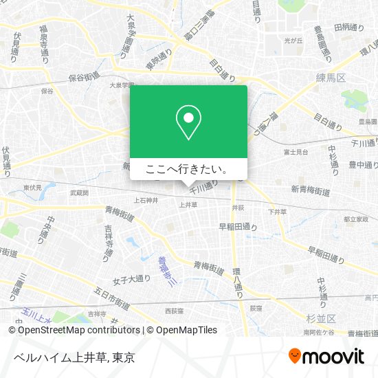 ベルハイム上井草地図