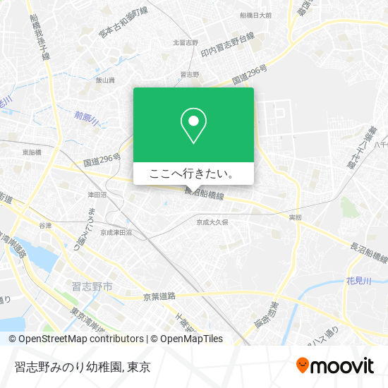 習志野みのり幼稚園地図