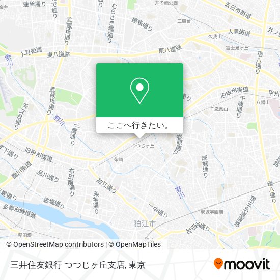 三井住友銀行 つつじヶ丘支店地図