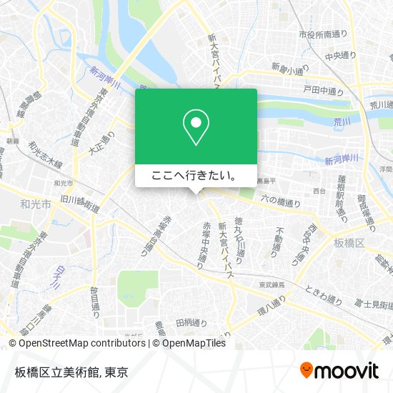 板橋区立美術館地図
