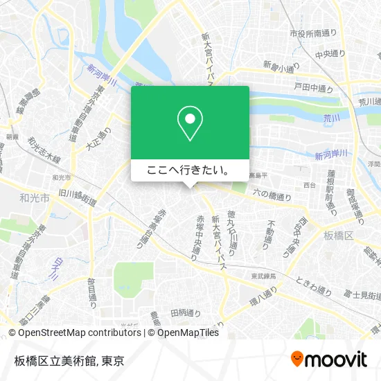 板橋区立美術館地図