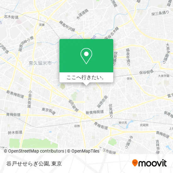 谷戸せせらぎ公園地図