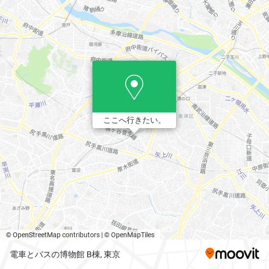 電車とバスの博物館 B棟地図