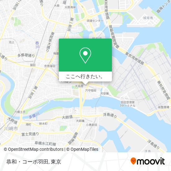 恭和・コーポ羽田地図