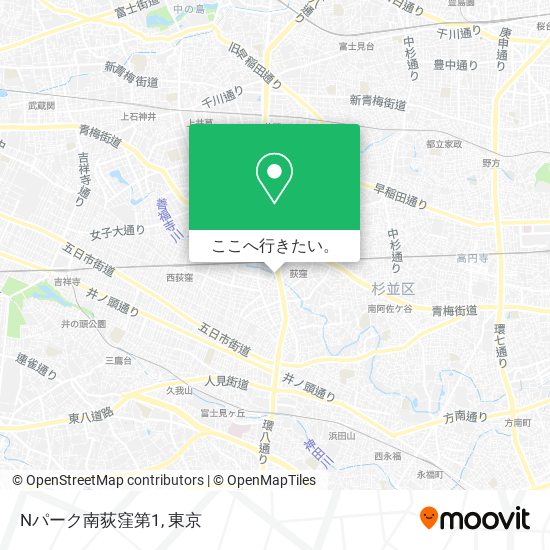 Nパーク南荻窪第1地図