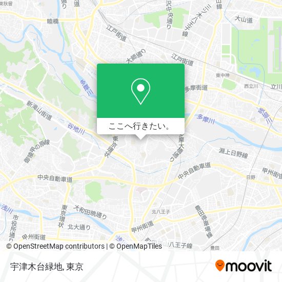 宇津木台緑地地図