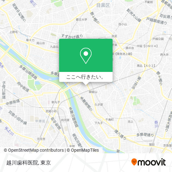 越川歯科医院地図