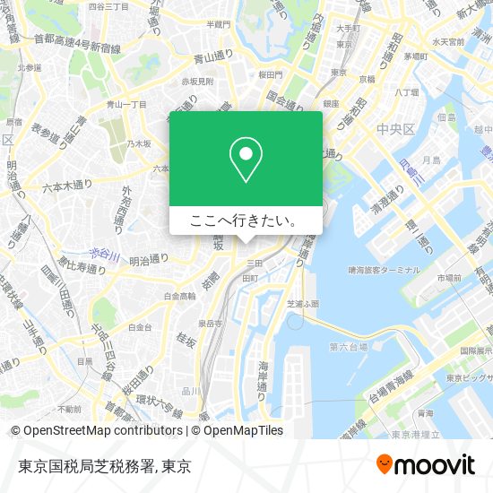 東京国税局芝税務署地図