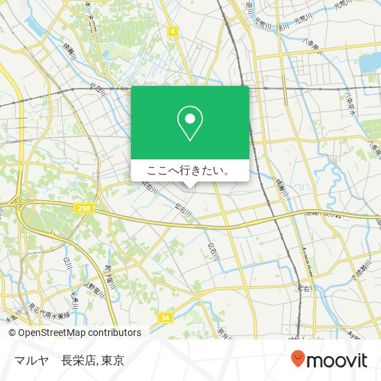 マルヤ　長栄店地図