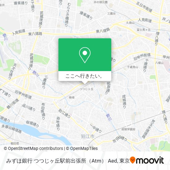 みずほ銀行 つつじヶ丘駅前出張所（Atm） Aed地図