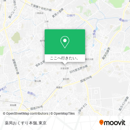 薬局おくすり本舗地図