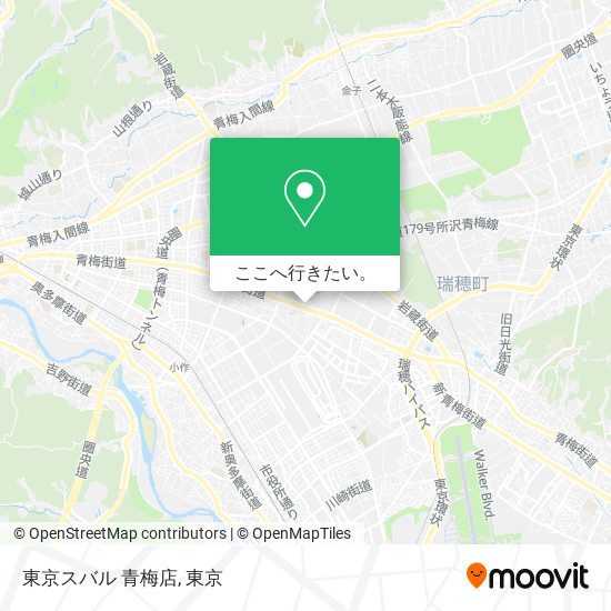 東京スバル 青梅店地図