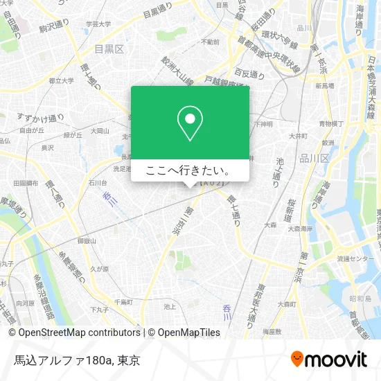 馬込アルファ180a地図