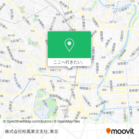 株式会社松風東京支社地図