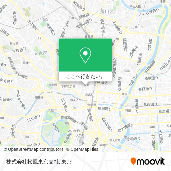 株式会社松風東京支社地図