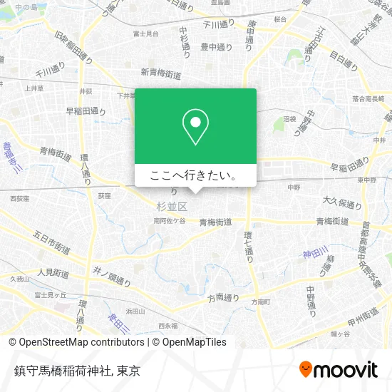 鎮守馬橋稲荷神社地図