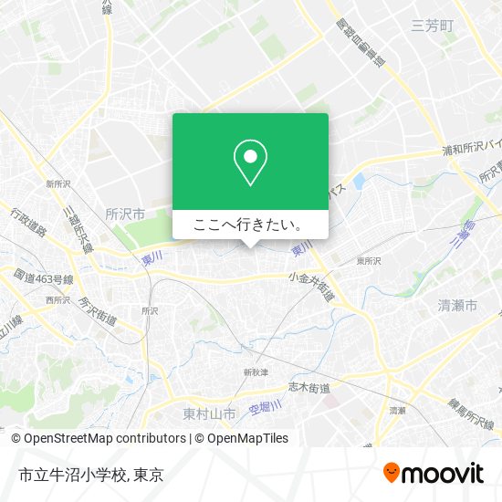 市立牛沼小学校地図