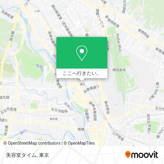美容室タイム地図