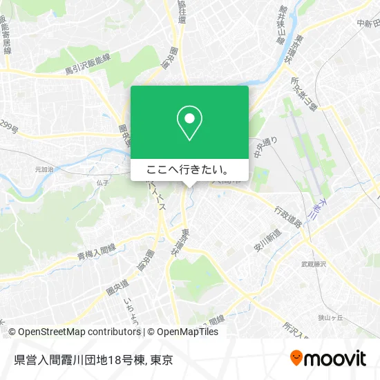 県営入間霞川団地18号棟地図