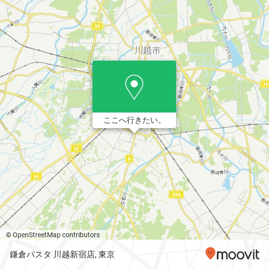 鎌倉パスタ 川越新宿店地図