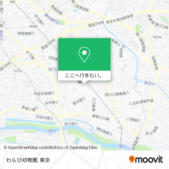 わらび幼稚園地図