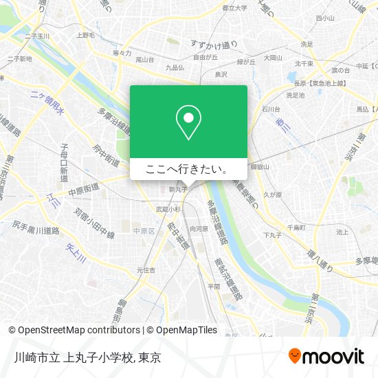 川崎市立 上丸子小学校地図