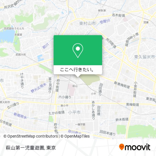萩山第一児童遊園地図