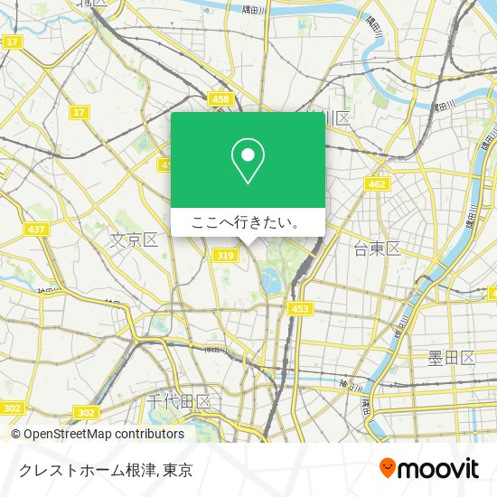 クレストホーム根津地図