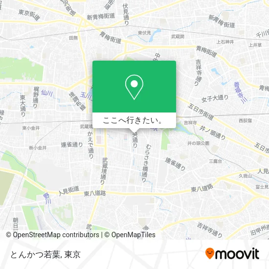 とんかつ若葉地図