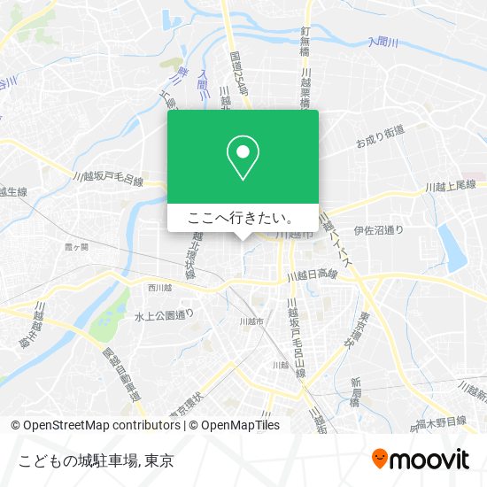 こどもの城駐車場地図