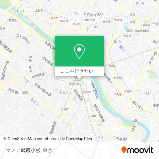 マノア武蔵小杉地図