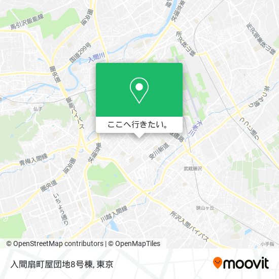 入間扇町屋団地8号棟地図