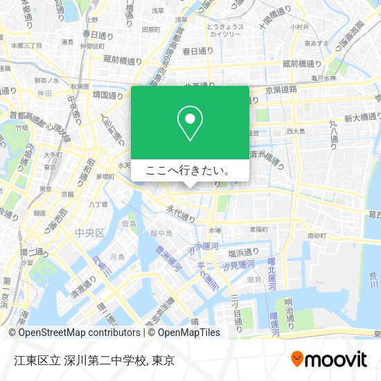 江東区立 深川第二中学校地図