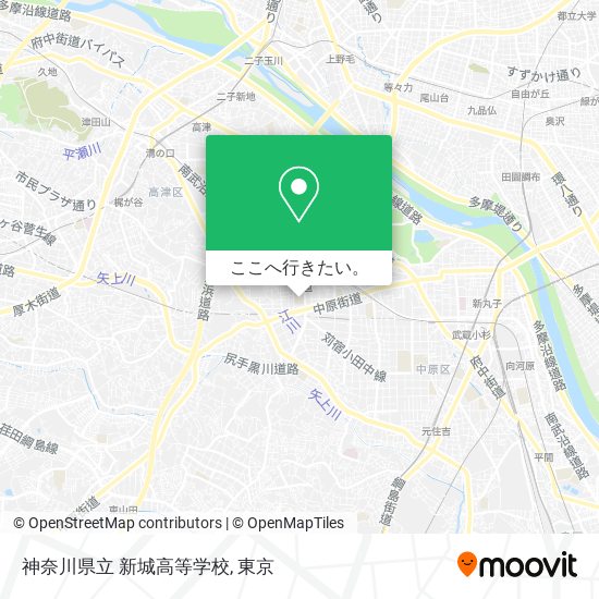 神奈川県立 新城高等学校地図