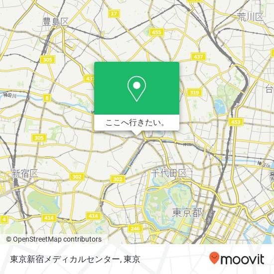 東京新宿メディカルセンター地図