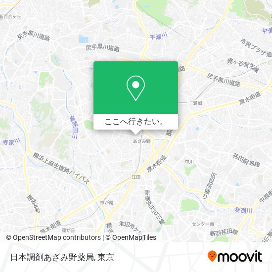 日本調剤あざみ野薬局地図