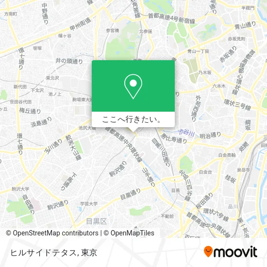 ヒルサイドテタス地図