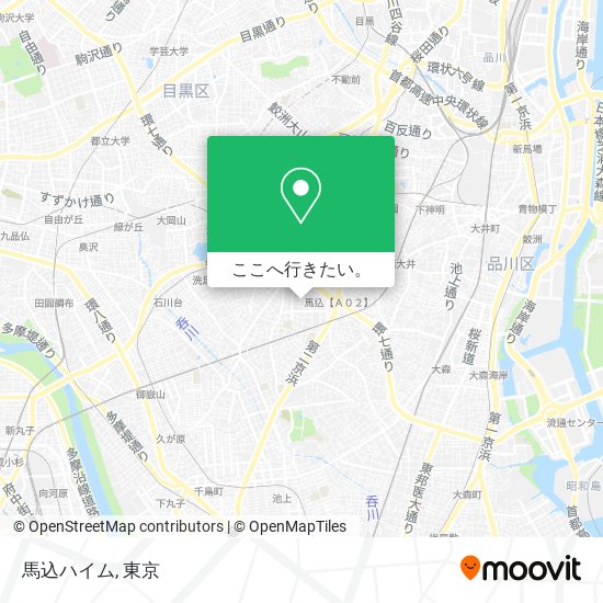 馬込ハイム地図