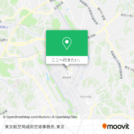 東京航空局成田空港事務所地図