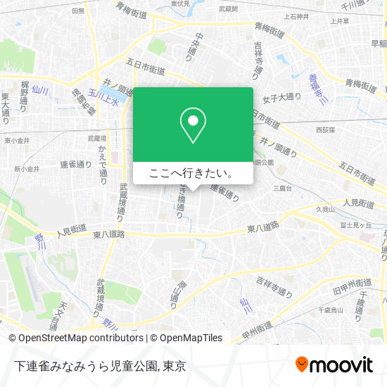 下連雀みなみうら児童公園地図