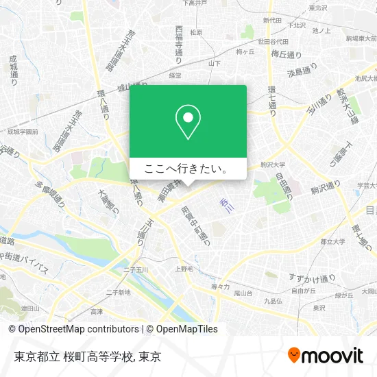 東京都立 桜町高等学校地図