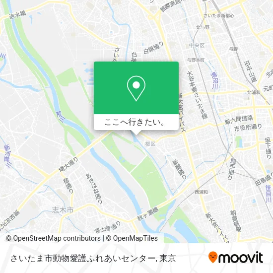 さいたま市動物愛護ふれあいセンター地図