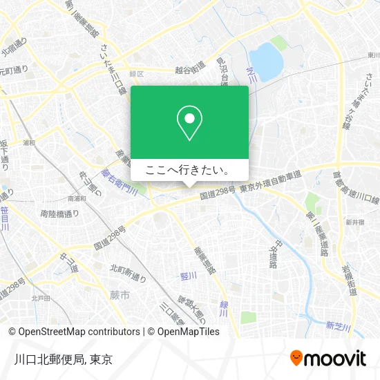 川口北郵便局地図