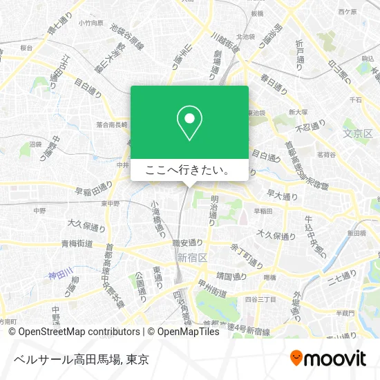 ベルサール高田馬場地図