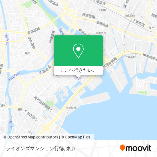 ライオンズマンション行徳地図